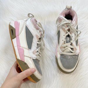 AIR JORDAN Flight 9 Pink Gray White Sneaker SZ 5
